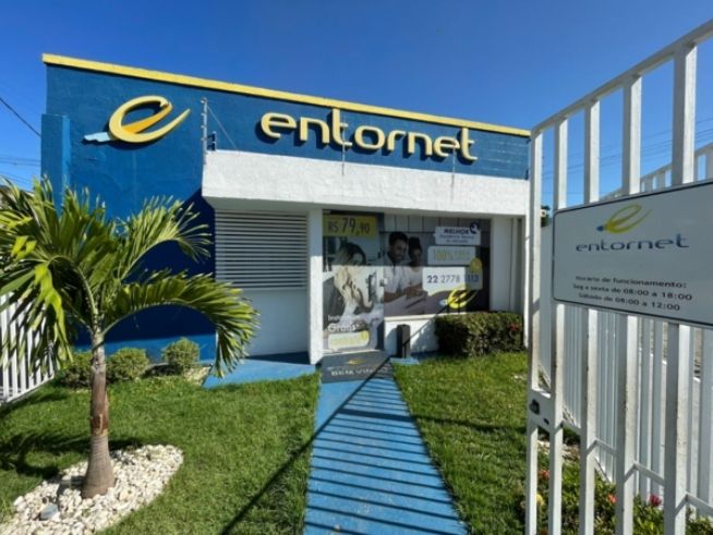 Escritório local da Entornet Fibra em Casimiro de Abreu